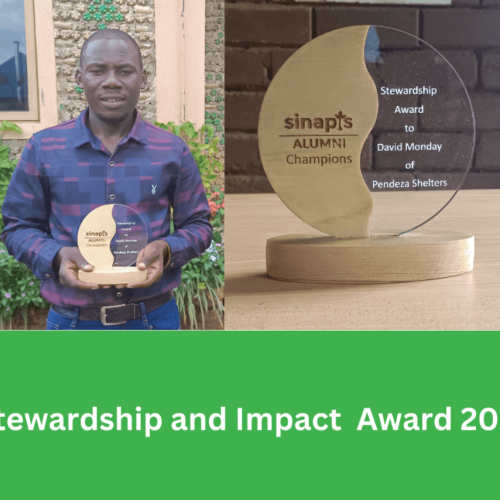 Pendeza Shelters Honored with the Sinapis Alumni Champion Stewardship of the Year 2024 Award